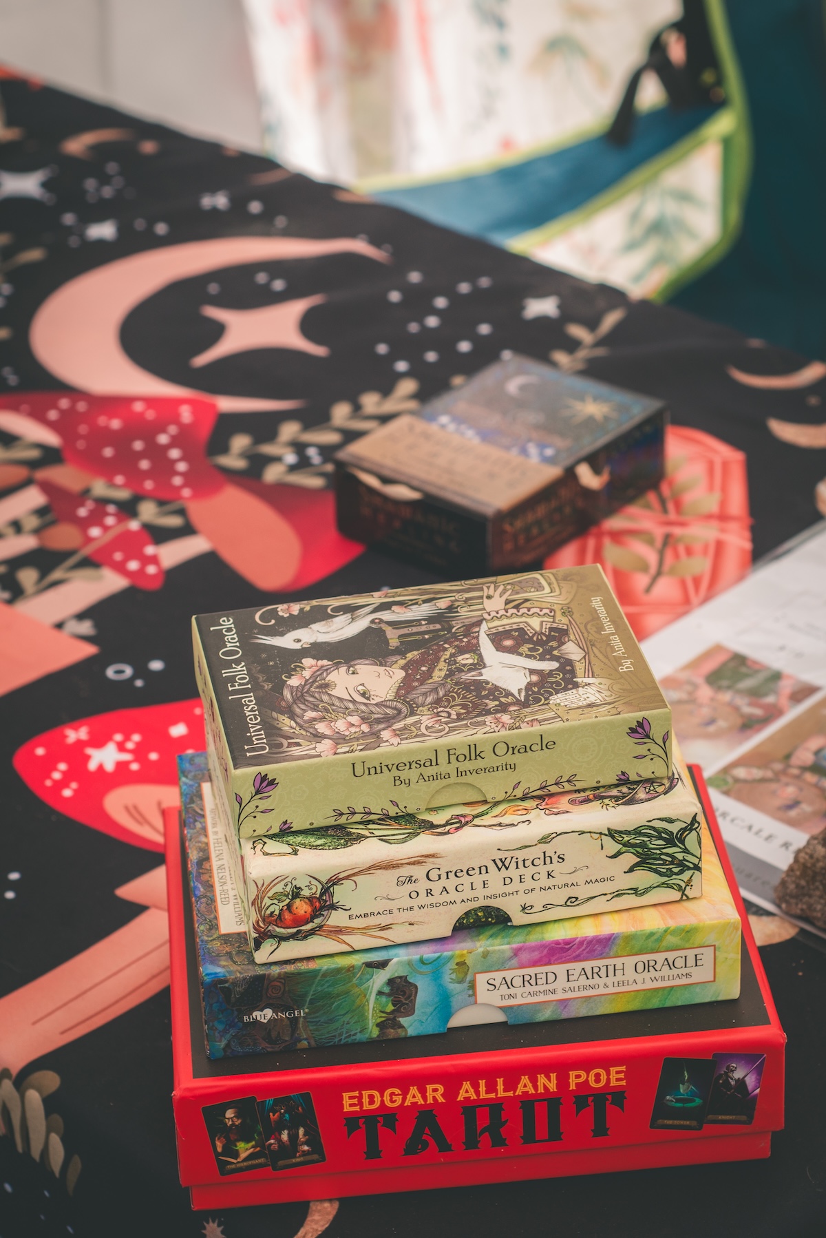 tarot cards on a table