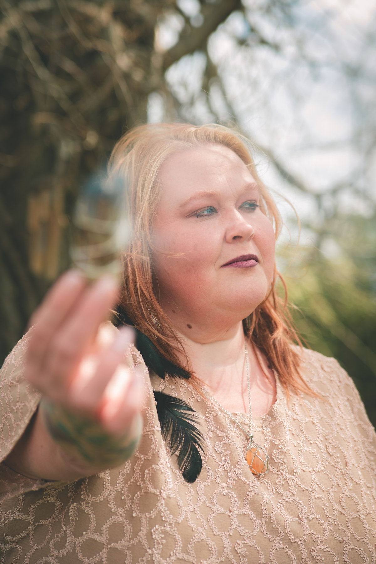 reiki healer burns sage