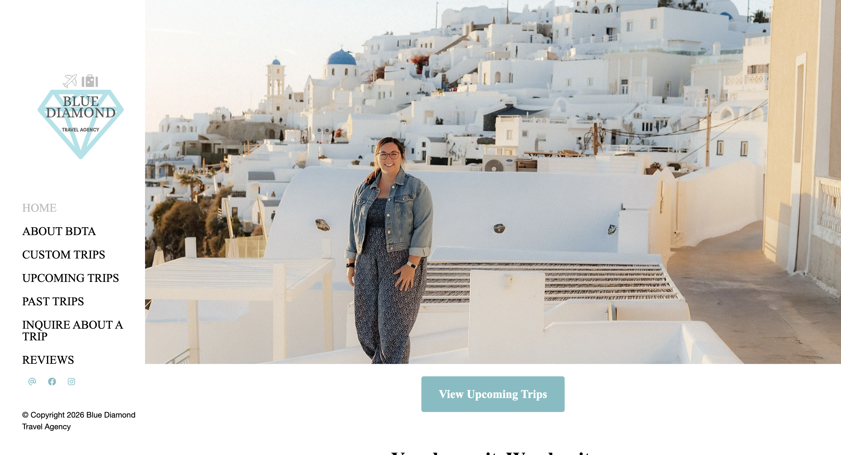 Blue Diamond Travel Agency Web Design