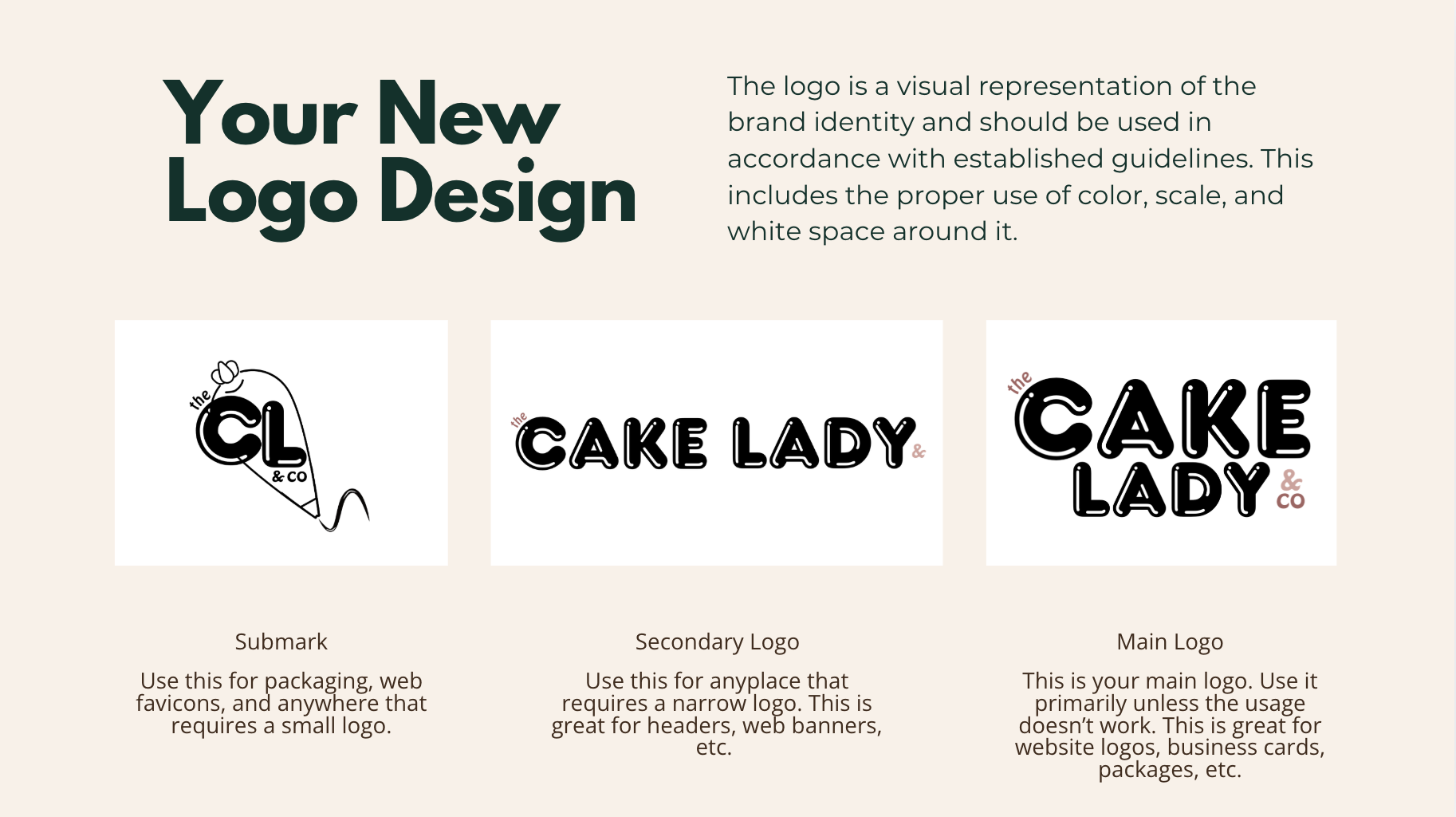 The Cake Lady & Co's New Logo Design