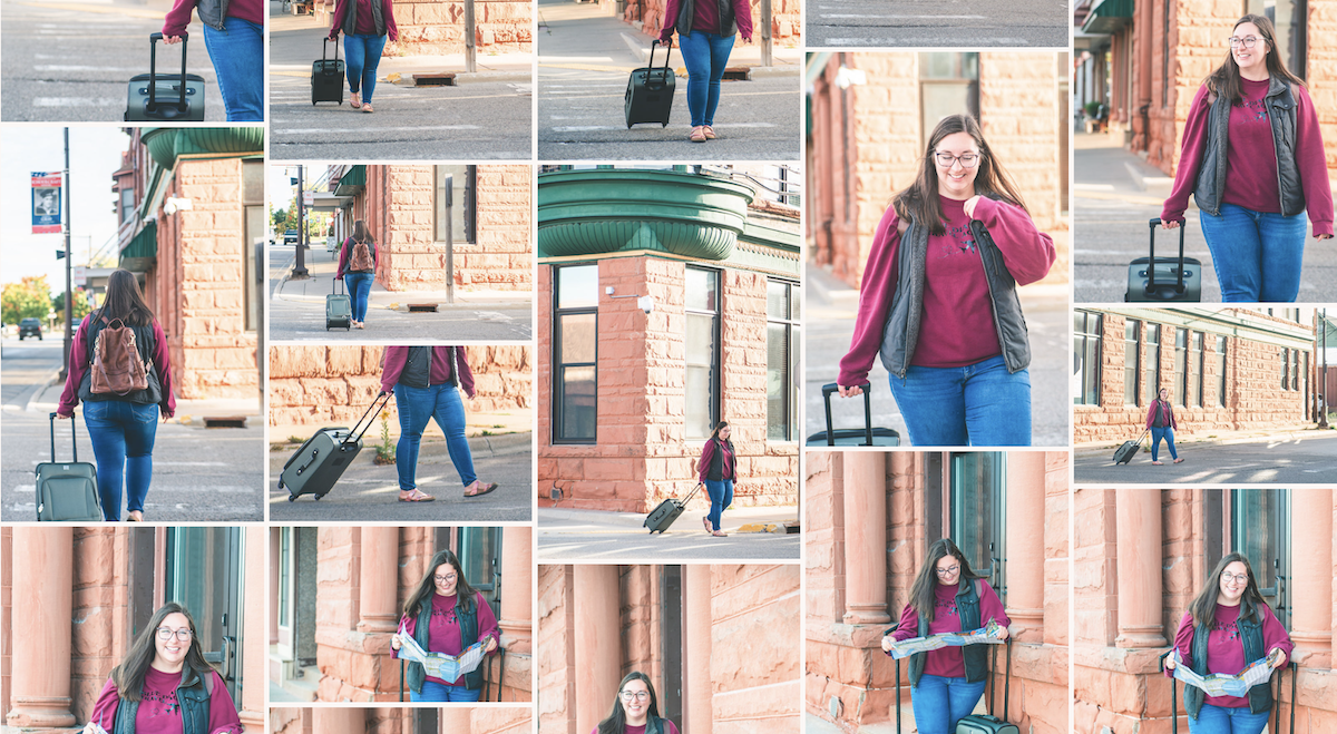 gallery view of travel agent photo session