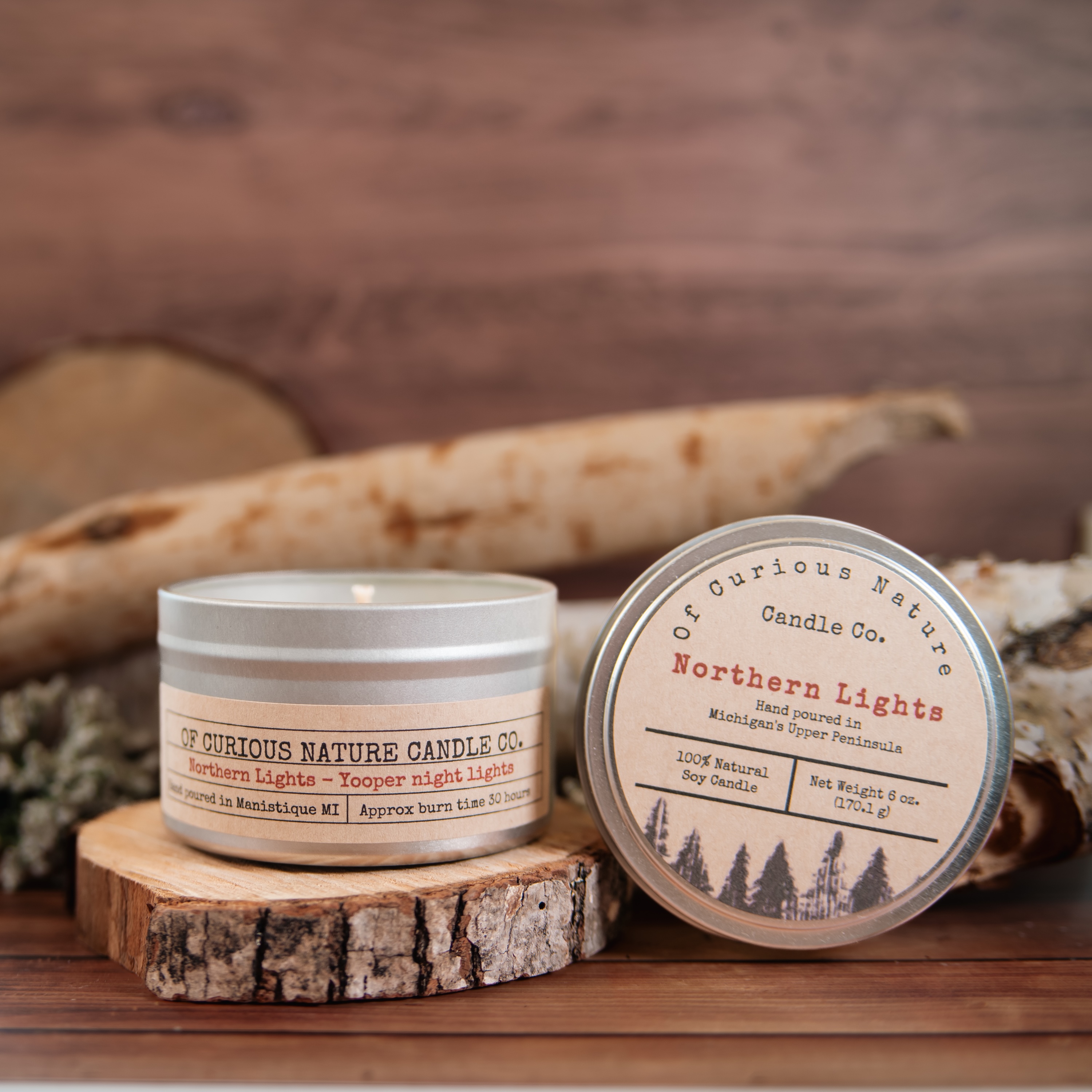 Of Curious Nature Candle Co. | Manistique Branding Photography